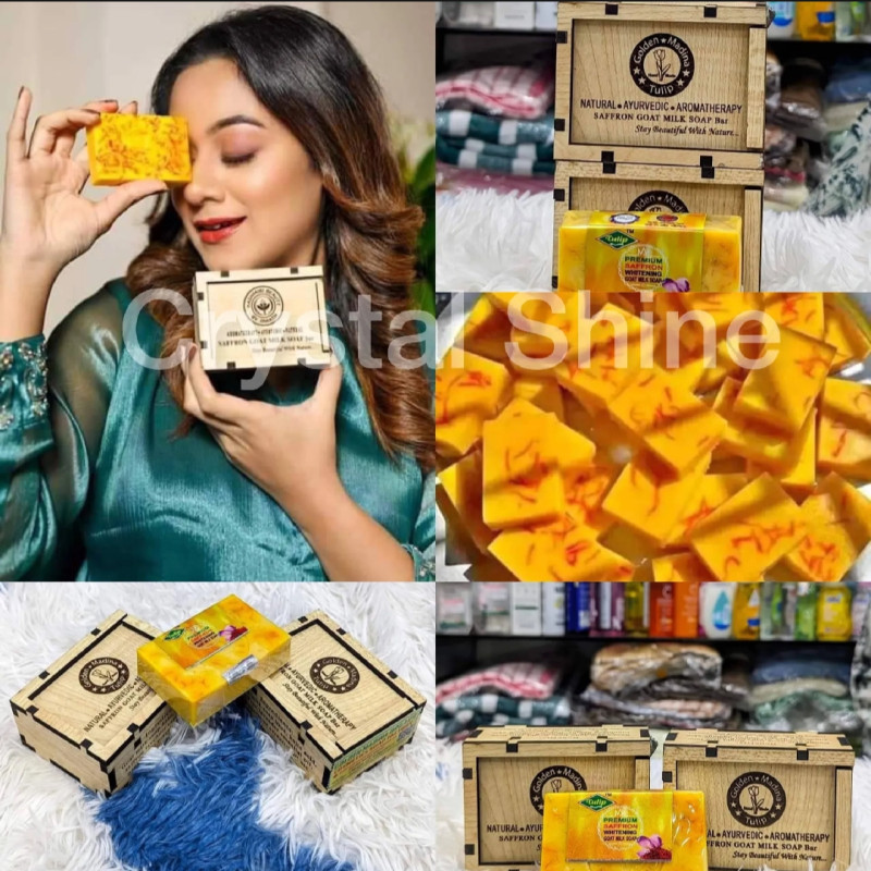 Saffron gold milk soap ত্বক ধবধবে ফর্সা করে
